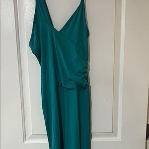 Elegant Teal Sleeveless Dress